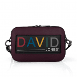 David Jones - чанта за през рамо с 2 отделения - черно/тъмно зелено