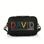 David Jones - чанта за през рамо с 2 отделения - тъмно синьо/светло кафяво
