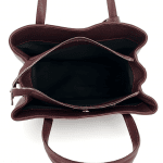 Дамска чанта от естествена кожа Elisa - бордо