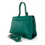 Дамска чанта от естествена кожа Viola - зелена