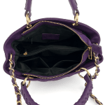 Дамска чанта от естествена кожа Francesca - лилава