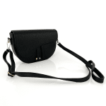 Чанта за през рамо от естествена кожа Amara - черна 