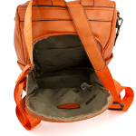 2 в 1 - Раница и чанта със секретно закопчаване - оранжева