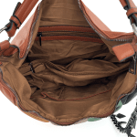 Удобна и практична дамска чанта - бордо