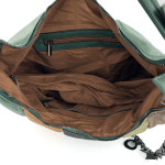Удобна и практична дамска чанта - зелена
