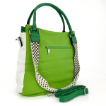 Комфортна дамска чанта с два вида дръжки - зелена