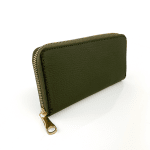 Дамско портмоне от естесвена кожа - зелено 