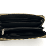 Дамско портмоне от естествена кожа - черно