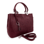 Дамска  чанта от естествена кожа - Alika - червена