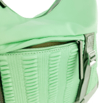 Голяма дамска чанта тип торба - зелена 