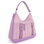 Голяма дамска чанта тип торба - розова 