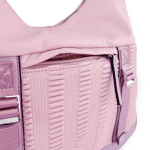 Голяма дамска чанта тип торба - розова 