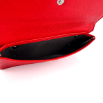 Голямо портмоне с дръжка за ръка и много отделени - червено 