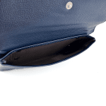 Голямо портмоне с дръжка за ръка и много отделени - тъмно синьо 