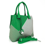 Луксозна дамска чанта - зелена 