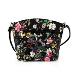 Чанта за през рамо с принт на цветя Formina - фуксия 