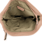 Дамска чанта за през рамо с много джобчета - сива 