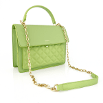 Diana & Co - Луксозна дамска чанта - светло зелена 