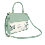 Diana & Co - Дамска чанта с флорален принт - фуксия