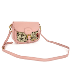 David Jones - Чанта за през рамо с принт на цветя - розова  