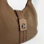Модерна дамска чанта - керемидено кафява 