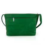 Дамска чанта за през рамо с детайли - зелена