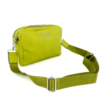 Дамска чантичка за през рамо + подарък портмоне - зелена