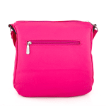 Чанта за през рамо с 2 големи отделения - розова