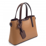 Дамска чанта от естествена кожа Allegra - керемидено кафява 