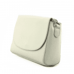 Чанта за през рамо от естествена кожа Milana - бяла