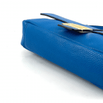 Дамска чантичка с 2 дръжки от естествена кожа Napolia - синя 