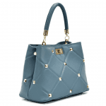 Дамска чанта от естествена кожа Ariana - светло синя 
