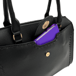 Удобна дамска чанта с много джобове - светло кафява