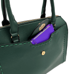 Удобна дамска чанта с много джобове - бордо 