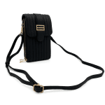 Малка и практична чантичка за телефон - черна