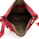 КОМПЛЕКТ - Раница + чанта за през рамо - червен
