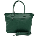 Голяма дамска чанта тип торба Kristin - тъмно зелен