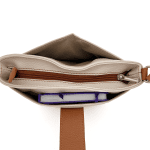 Чанта за през рамо от естествена кожа Andria - бяла 