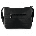Чанта за през рамо с 2 отделения и много джобчета - черна 