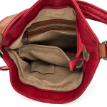 2 в 1 - Голяма чанта и раница - червена