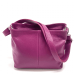 Дамска чантa за през рамо - тъмно лилава