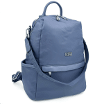 2 в 1 - Раница и чанта с омекотени дръжки - светло синя