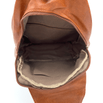 Дамска раница с много джобове - керемидено кафява
