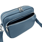 Чанта за през рамо от естествена кожа Antonia - лилава
