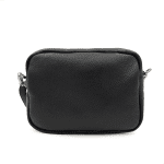 Чанта за през рамо от естествена кожа Antonia - черна