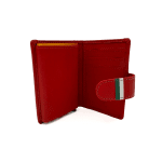 Унисекс кожено портмоне със система против кражби - червено