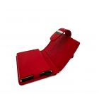 Унисекс кожено портмоне със система против кражби - червено