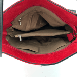 2 в 1 - Дамска чанта и раница - керемидено кафява