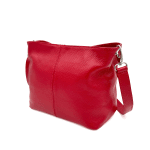 Дамска чантa за през рамо от естествена кожа - бежова