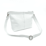 Дамска чантa за през рамо от естествена кожа - фуксия